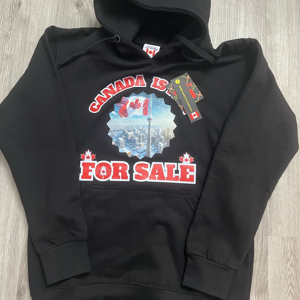 155–NWT Black Canada Hoodie - Picture 3 of 4
